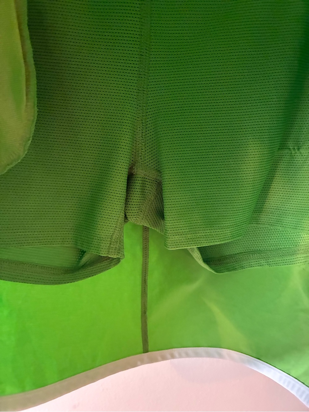 Vintage Athleta Swift Zip Skort Lime Green Floral Athletic Tennis Golf Skirt 8 - Picture 6 of 11